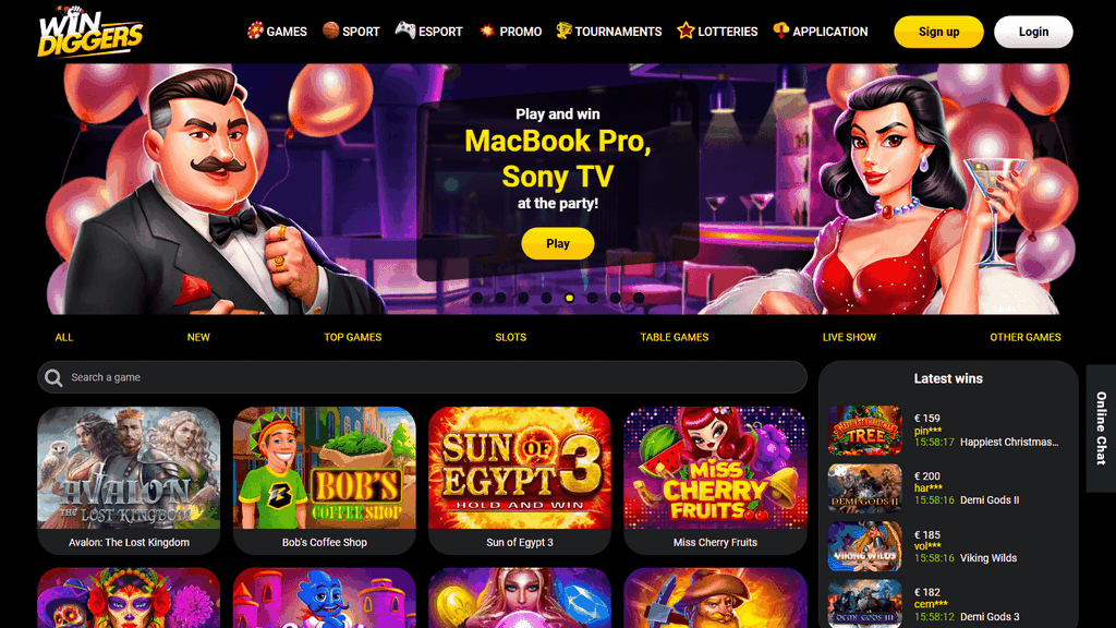 Win Diggers Gambling Establishment Review - One of online casino with ideal bonus offers